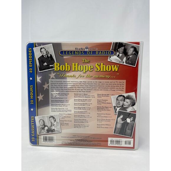 2002 The Bob Hope Show 20 Cassettes 20 Hours 40 Episodes Legends of Radio - Picture 7 of 11